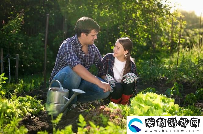 父親有力挺送女兒的花園