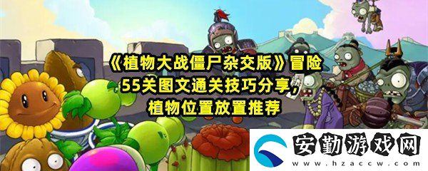 植物大戰(zhàn)僵尸雜交版冒險(xiǎn)55關(guān)怎么不用小車過關(guān)