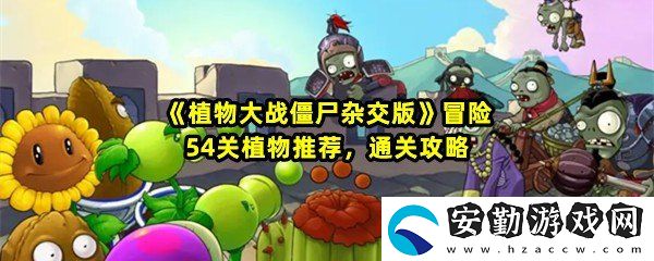 植物大戰(zhàn)僵尸雜交版冒險54關(guān)怎么放置植物