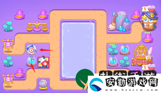 保衛(wèi)蘿卜4阿波與魔法寶藏第67關通關攻略