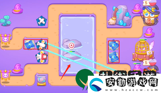 保衛(wèi)蘿卜4阿波與魔法寶藏第67關通關攻略