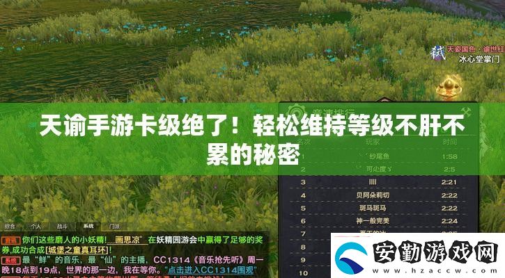 天諭手游卡級(jí)絕了！輕松維持等級(jí)不肝不累的秘密